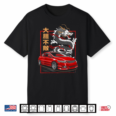 Civic Si Sport Car Red Jdm Cars Shirt