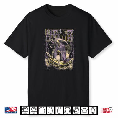 Liquid Death River Styx Reaper Scene Heavy Metal Water Premium Tri Blend Shirt
