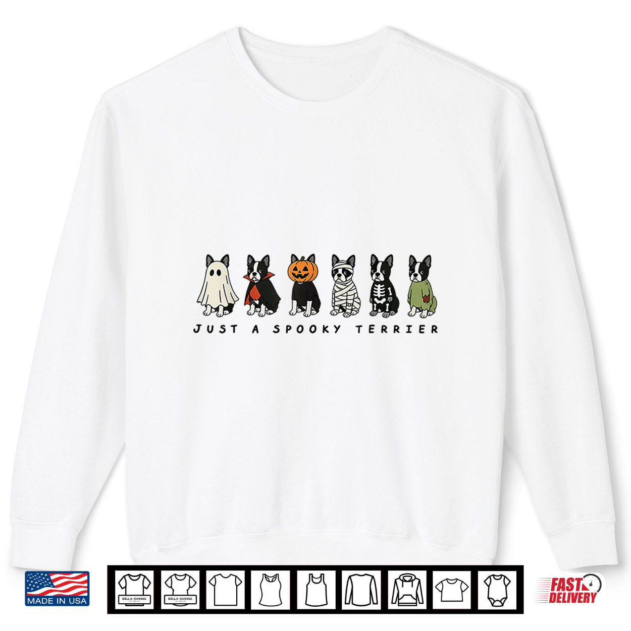 Cute Funny Just A Spooky Boston Terrier Dog Ghost Shirt Cute Funny Just A Spooky Boston Terrier Dog Ghost Shirt