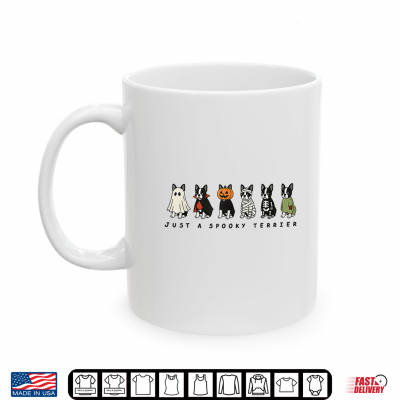Cute Funny Just A Spooky Boston Terrier Dog Ghost Shirt 3 Mug Cute Funny Just A Spooky Boston Terrier Dog Ghost Shirt