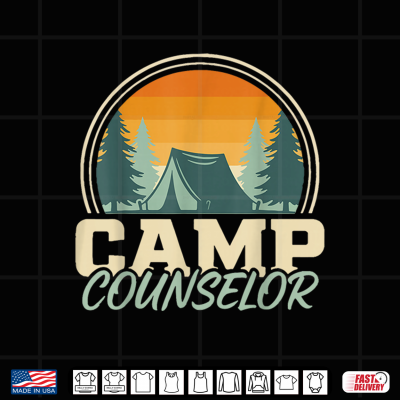 Design Camp Counselor Summer Director Camper Staff Camping Shirt