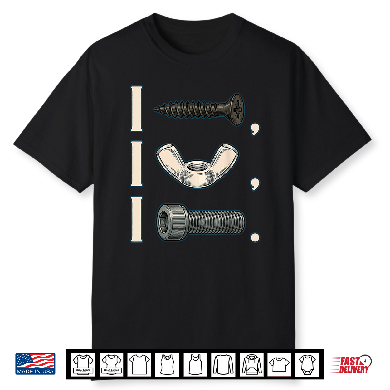 Funny Saying I Screw I Nut Bolt Mechanic Car Adult Humor Men Shirt