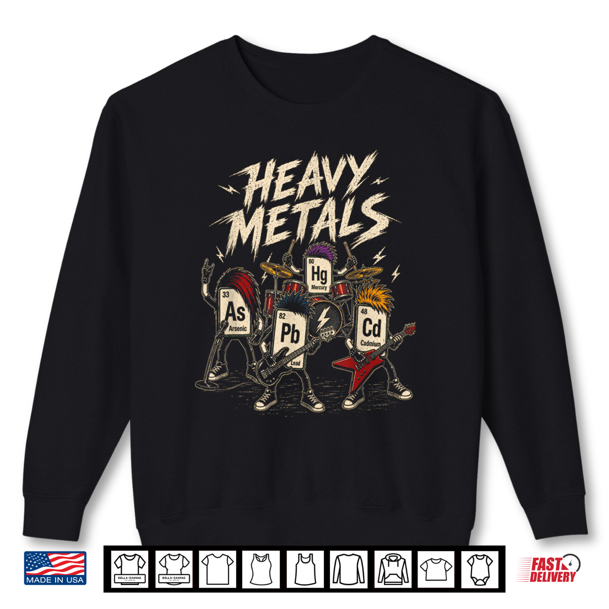 Heavy Metals Periodic Table Of Elements Chemistry Science Shirt Heavy Metals Periodic Table Of Elements Chemistry Science Shirt