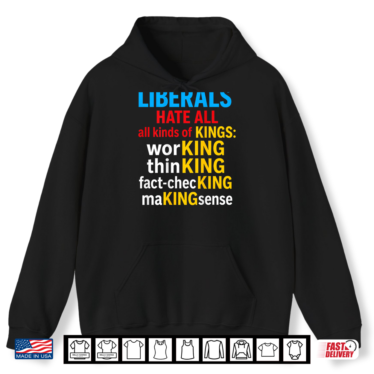 Liberals Hate All Kinds Of Kings Political Funny Shirt Liberals Hate All Kinds Of Kings Political Funny Shirt