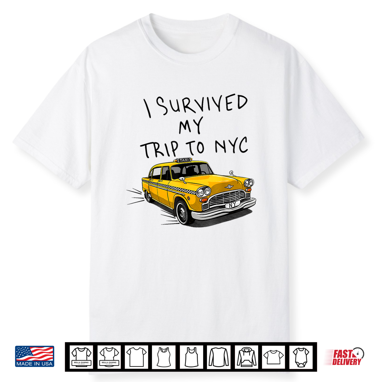 Retro I Survived My Trip To New York City Funny Mens Womens Shirt Retro I Survived My Trip To New York City Funny Mens Womens Shirt