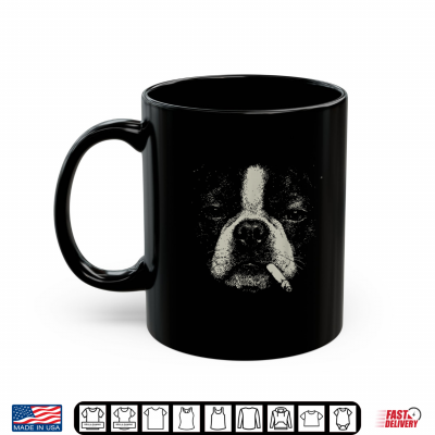 Smoking Boston Terrier Cigarette Shirt 3 Mug Smoking Boston Terrier Cigarette Shirt