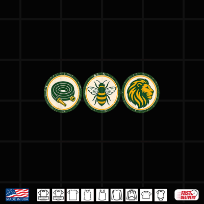 Design Hose Bee Lion Icons Meme Shirt
