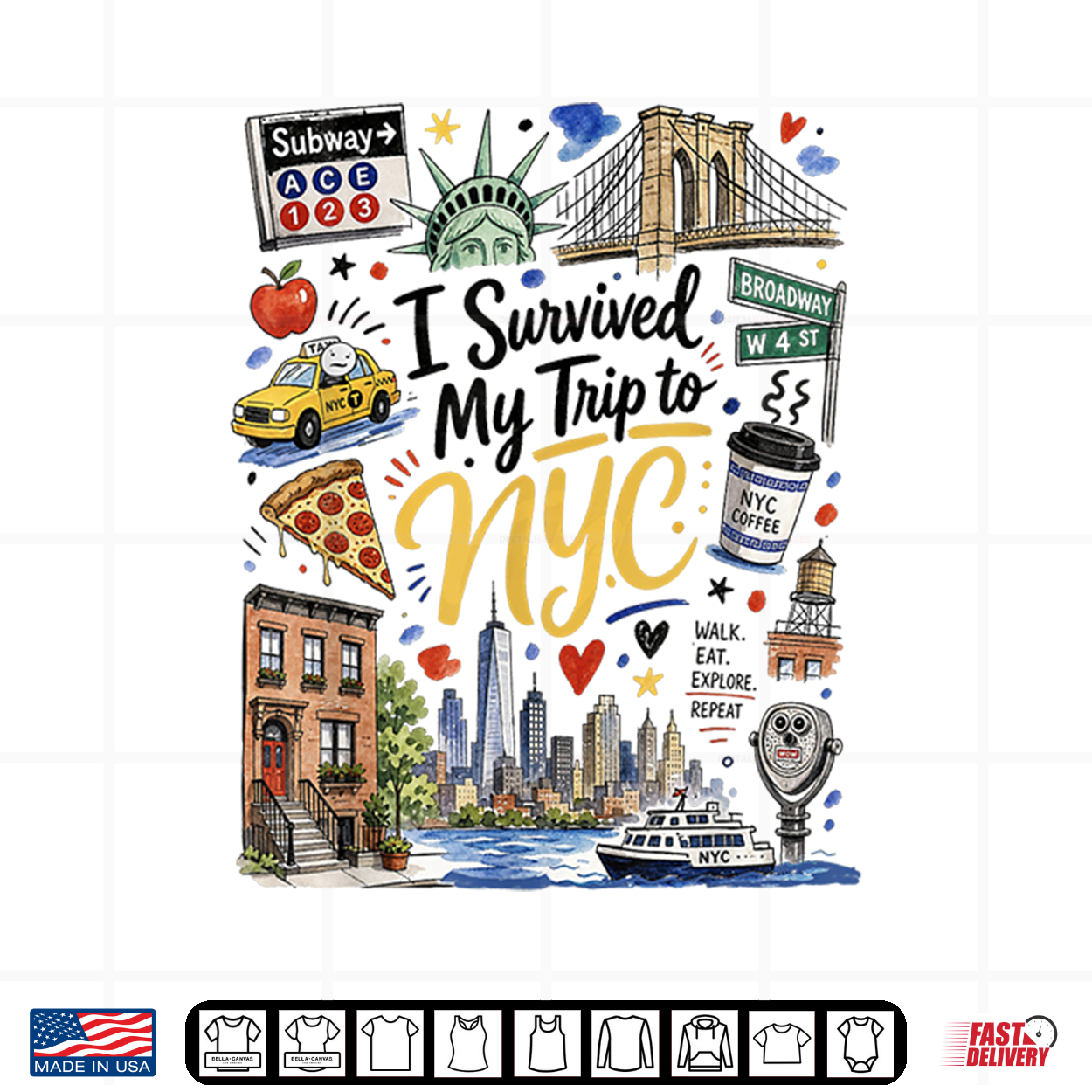 I Survived My Trip To Nyc Shirt I Survived My Trip To Nyc Shirt