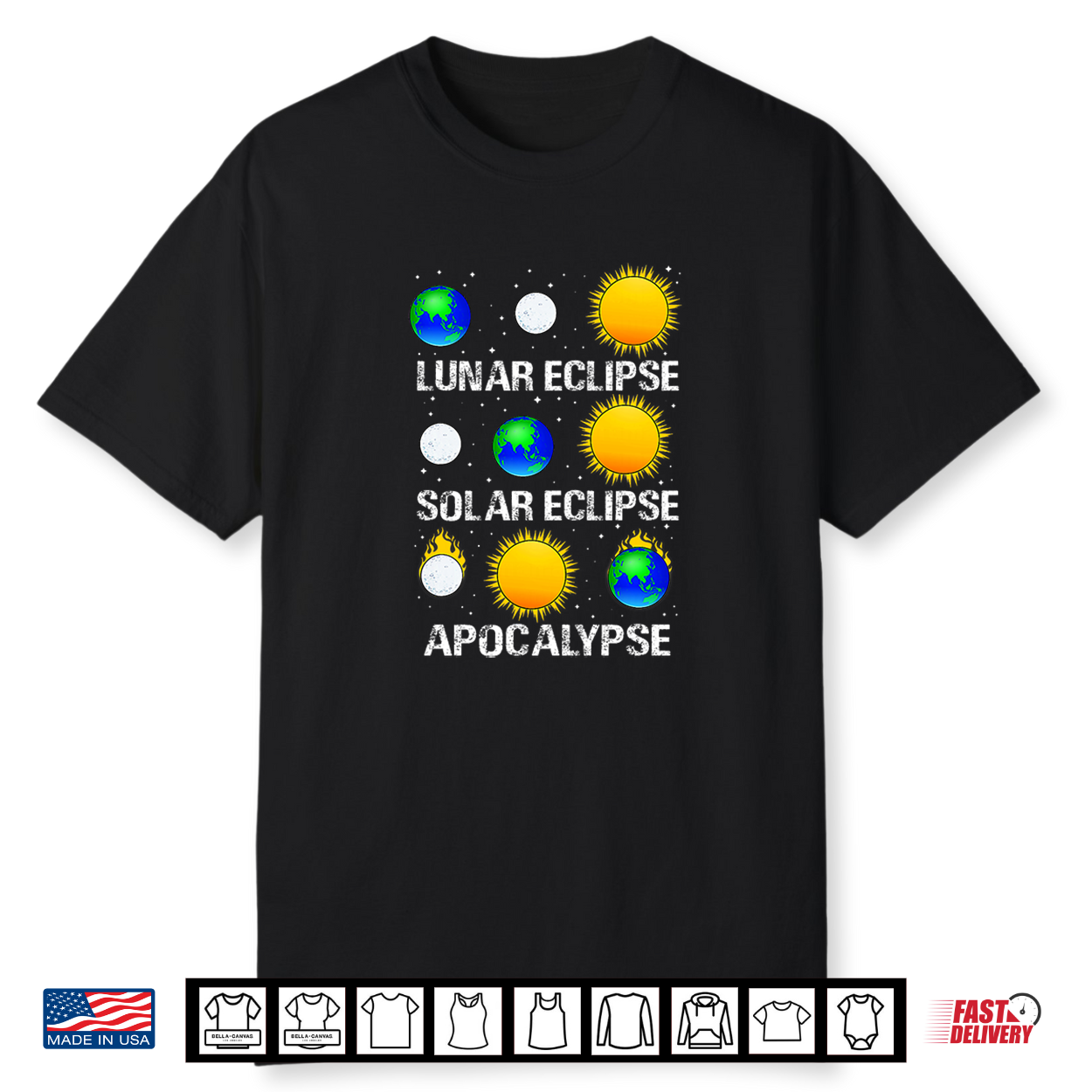 Lunar Solar Eclipse And Apocalypse Science Shirt Lunar Solar Eclipse And Apocalypse Science Shirt