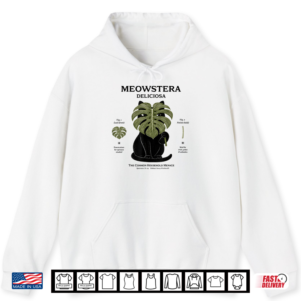 Meowstera Deliciosa Cute Black Cat Plant Lover Shirt Meowstera Deliciosa Cute Black Cat Plant Lover Shirt