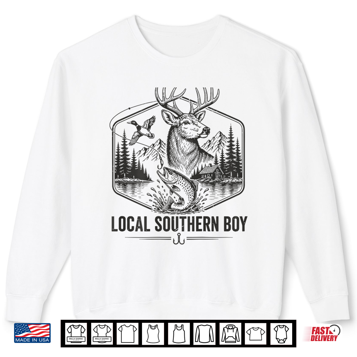 Local Deer Duck Camo Trout Fishing Hunting Shirt Local Deer Duck Camo Trout Fishing Hunting Shirt