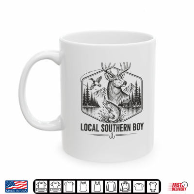 Local Deer Duck Camo Trout Fishing Hunting Shirt 3 Mug Local Deer Duck Camo Trout Fishing Hunting Shirt