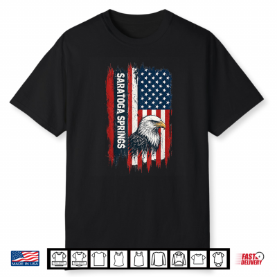 Saratoga Springs Usa Scenic Souvenir Graphic Historic Shirt