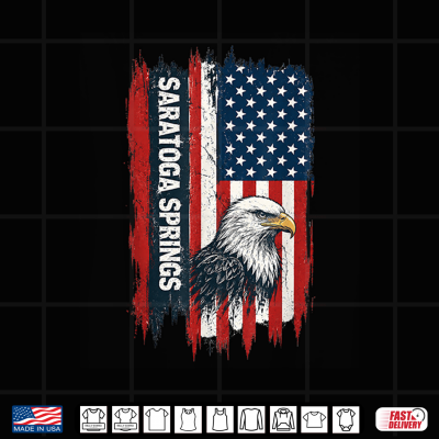 Saratoga Springs Usa Scenic Souvenir Graphic Historic Shirt 4 Design Saratoga Springs USA Scenic Souvenir Graphic Historic Shirt
