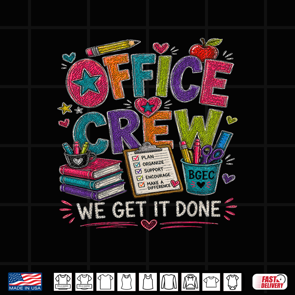 School Office Crew Bgec School Support Staff Pride Shirt School Office Crew Bgec School Support Staff Pride Shirt