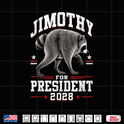 Viral Raccoon Timothy Jimothy For President 2028 Meme Shirt 4 Design Viral Raccoon Timothy Jimothy for President 2028 Meme Shirt