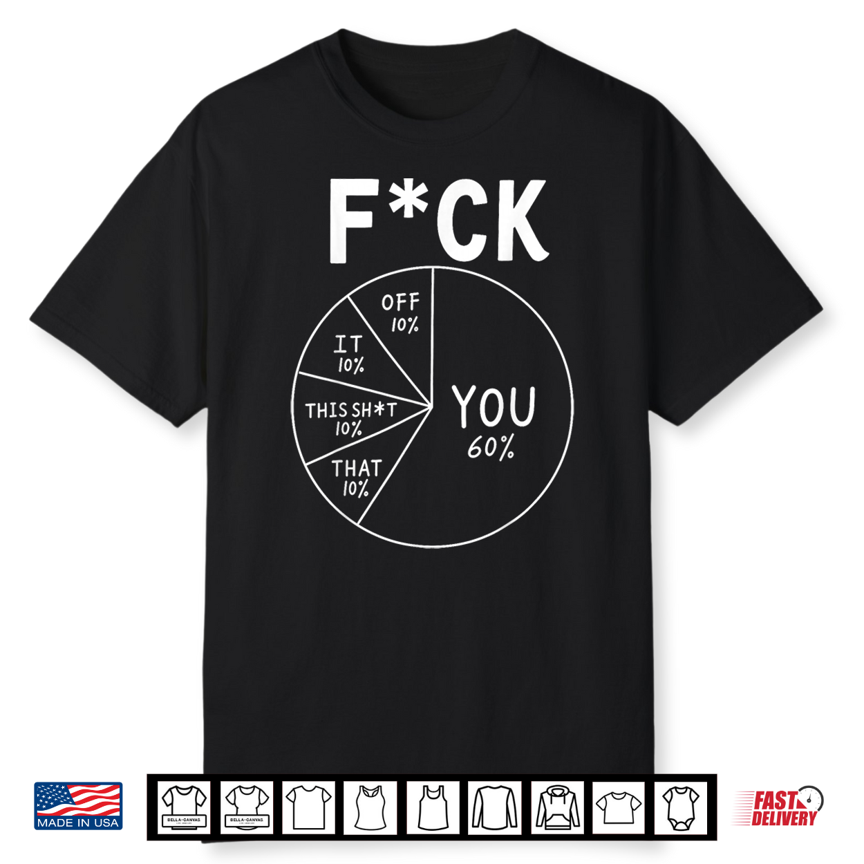 You 60 Percent Pie Chart Sarcastic Humor Shirt You 60 Percent Pie Chart Sarcastic Humor Shirt
