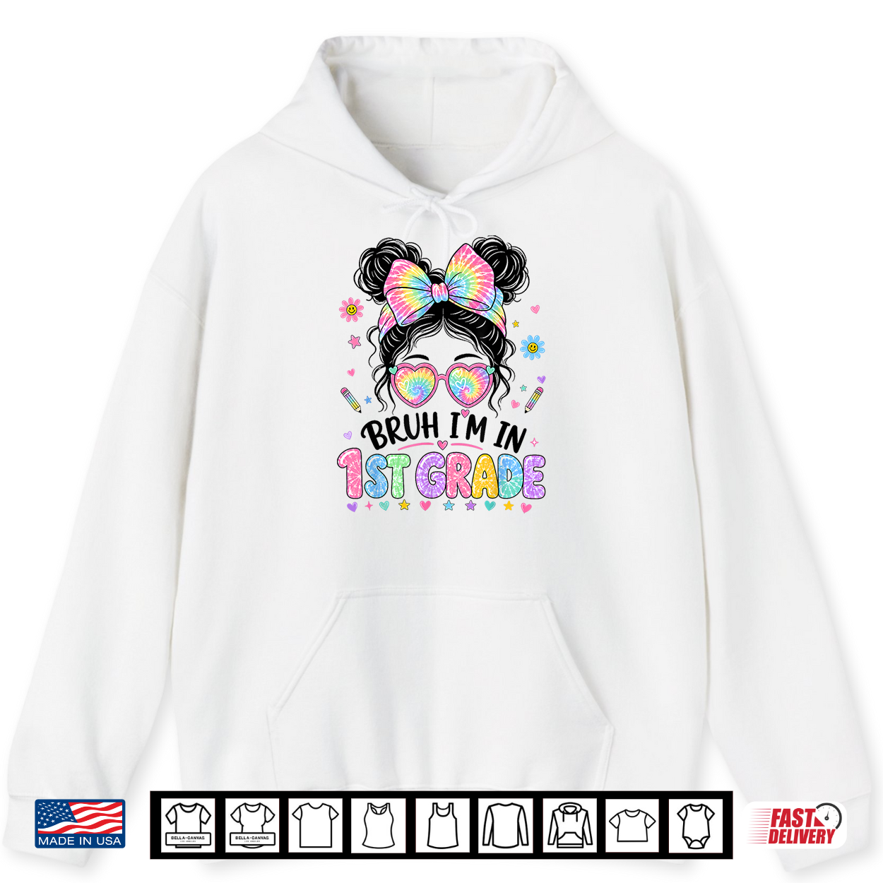 1St Grade For Girls Back To School First Day Of First Grade Shirt 1St Grade For Girls Back To School First Day Of First Grade Shirt