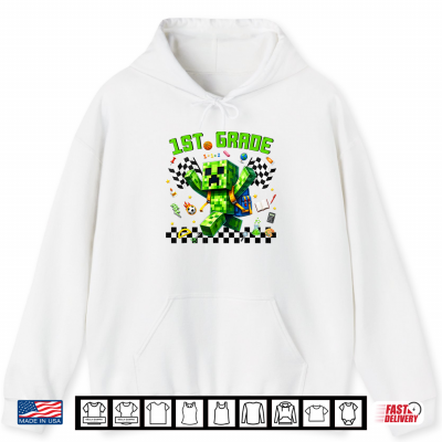Hello 1St Grade Gamer First Day Of School Gaming Kids Boys Shirt 1 Hoodie Hello 1st Grade Gamer First Day of School Gaming Kids Boys Shirt