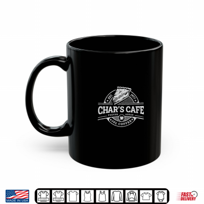 Char'S Cafe Peever Sd White Front Pie Emblem Shirt 3 Mug CHARS Cafe Peever SD White Front Pie Emblem Shirt