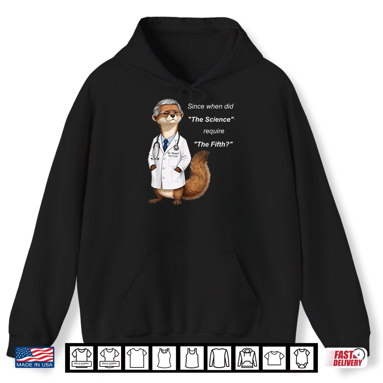 Dr Weasel Science Pleading 5Th Fauci Contempt Shirt Dr Weasel Science Pleading 5Th Fauci Contempt Shirt
