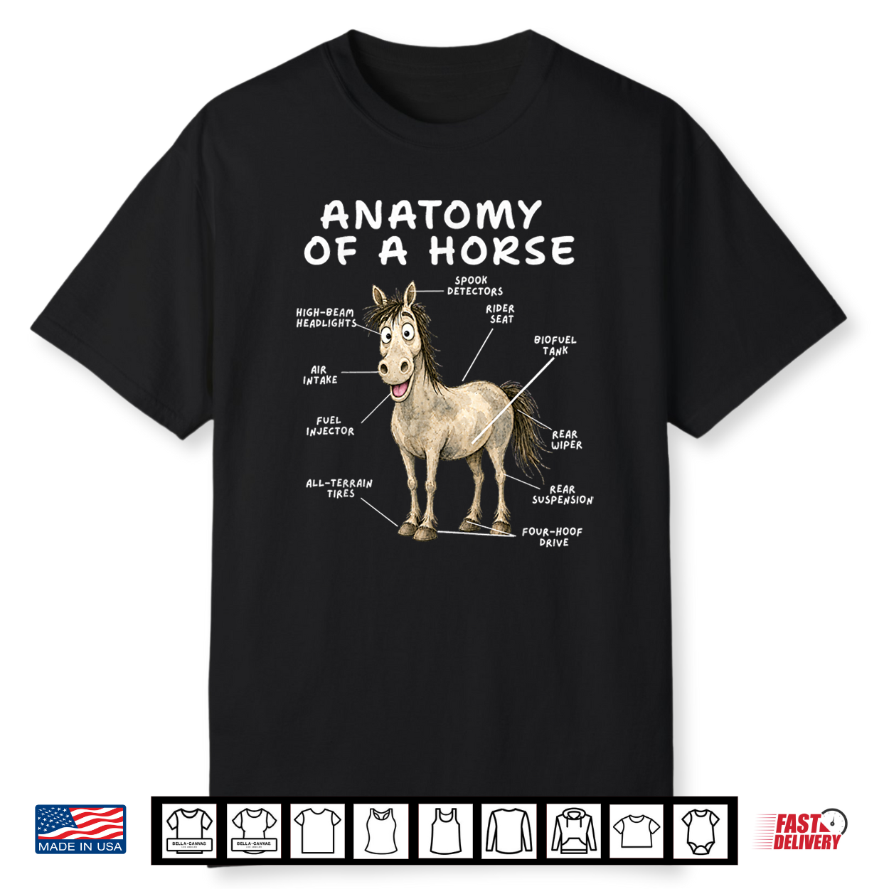 Horse Anatomy Equestrian Stable Life Humor Shirt Horse Anatomy Equestrian Stable Life Humor Shirt