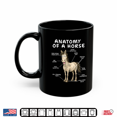 Horse Anatomy Equestrian Stable Life Humor Shirt 3 Mug Horse Anatomy Equestrian Stable Life Humor Shirt
