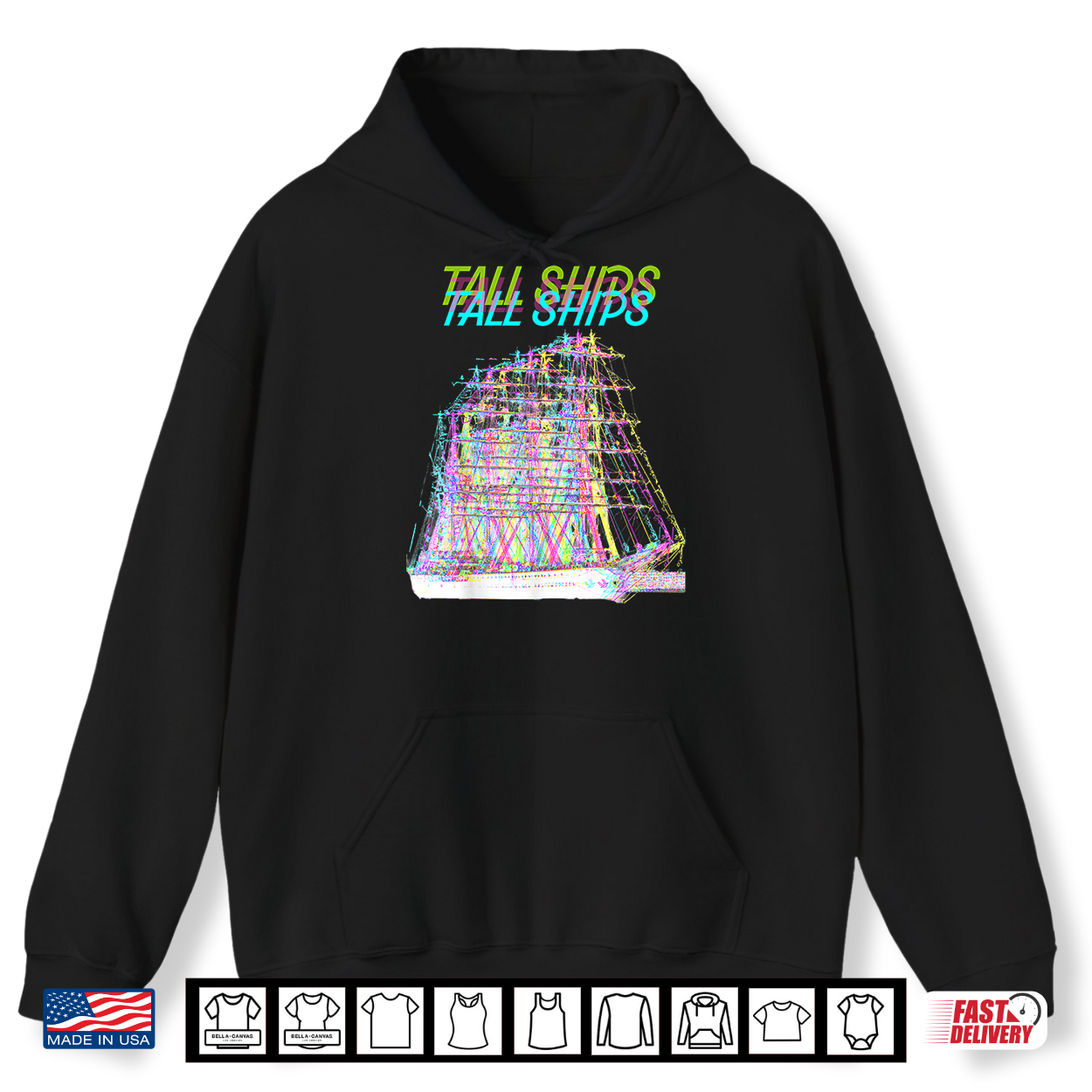 Neon Tall Ship Shirt Neon Tall Ship Shirt