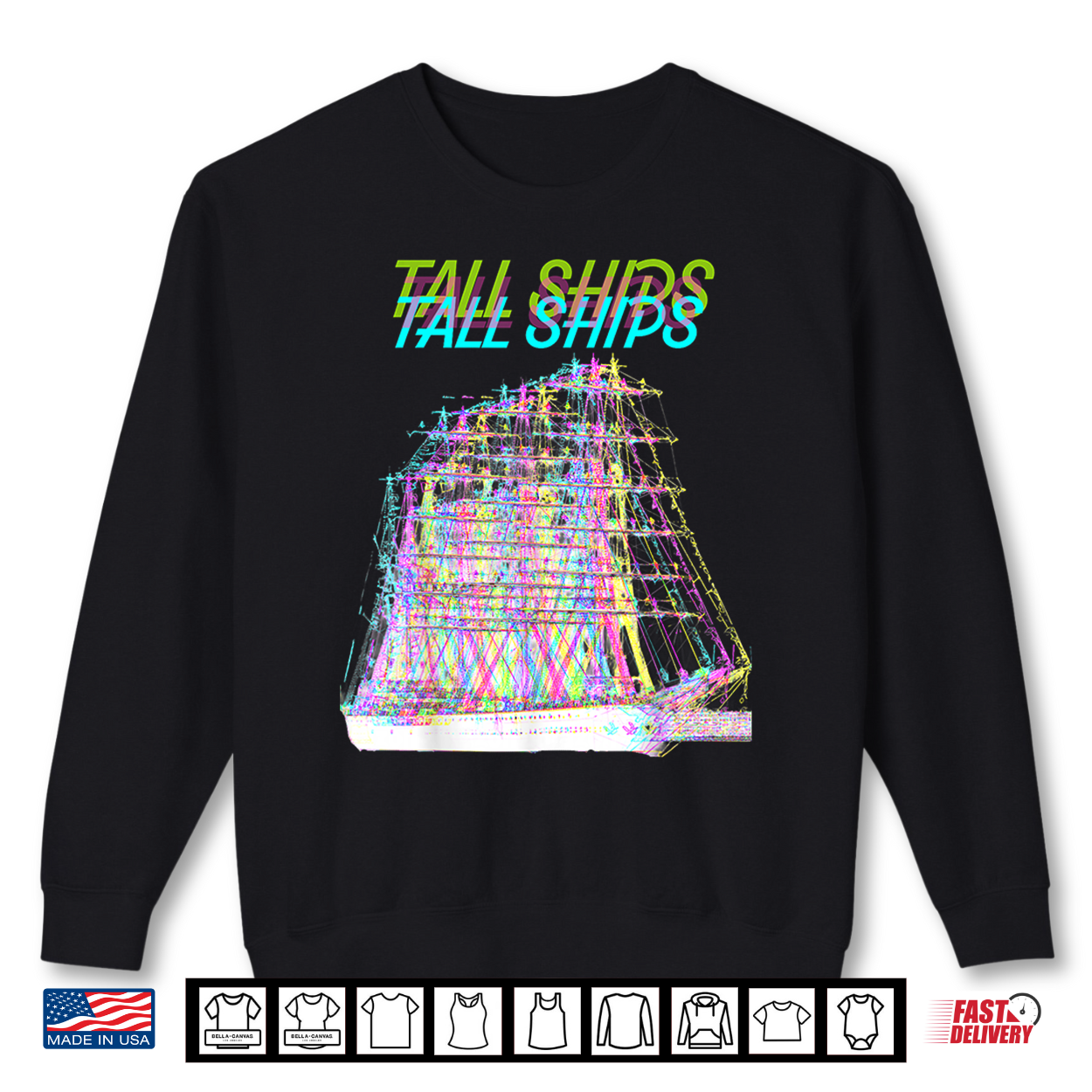 Neon Tall Ship Shirt Neon Tall Ship Shirt