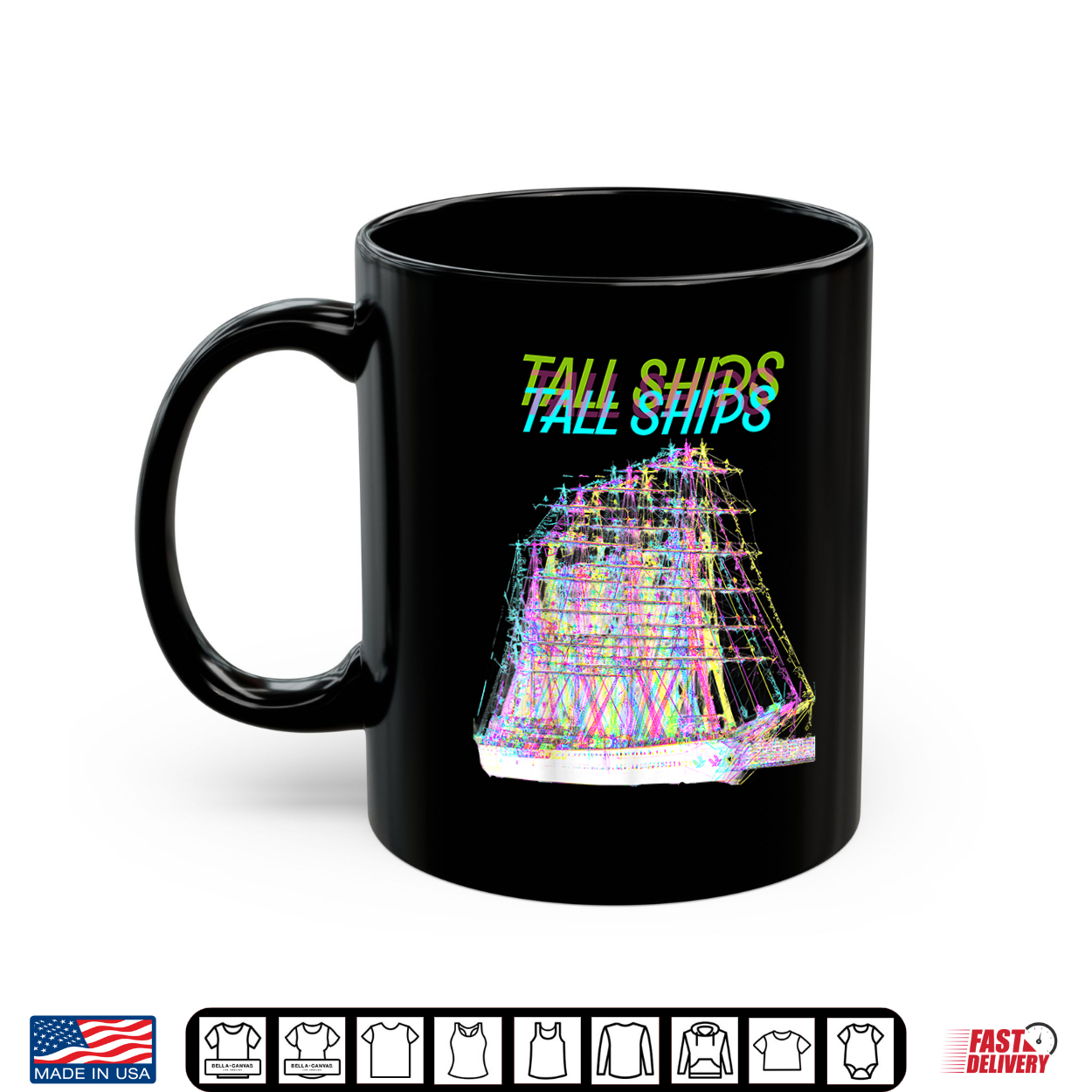 Neon Tall Ship Shirt Neon Tall Ship Shirt