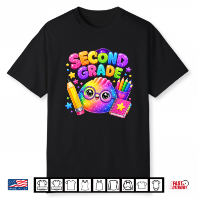 Cute Dumpling Second Grade Back To School Teacher Doodle Shirt