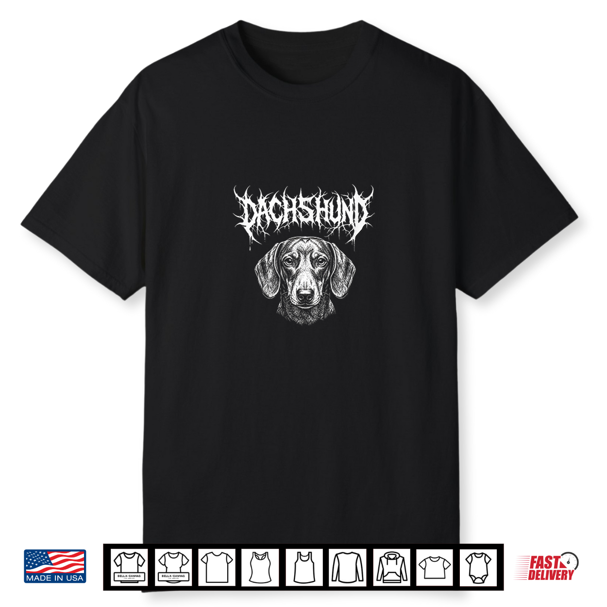Dachshund Sausage Dog Weiner Heavy Metal Shirt Dachshund Sausage Dog Weiner Heavy Metal Shirt