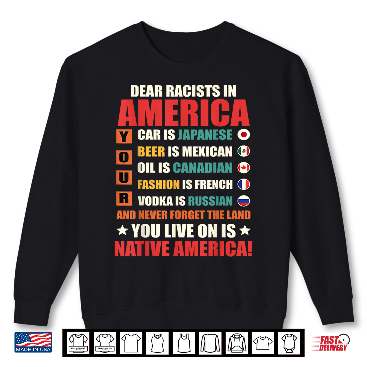 Dear Racists In America Native American Land Message Shirt Dear Racists In America Native American Land Message Shirt