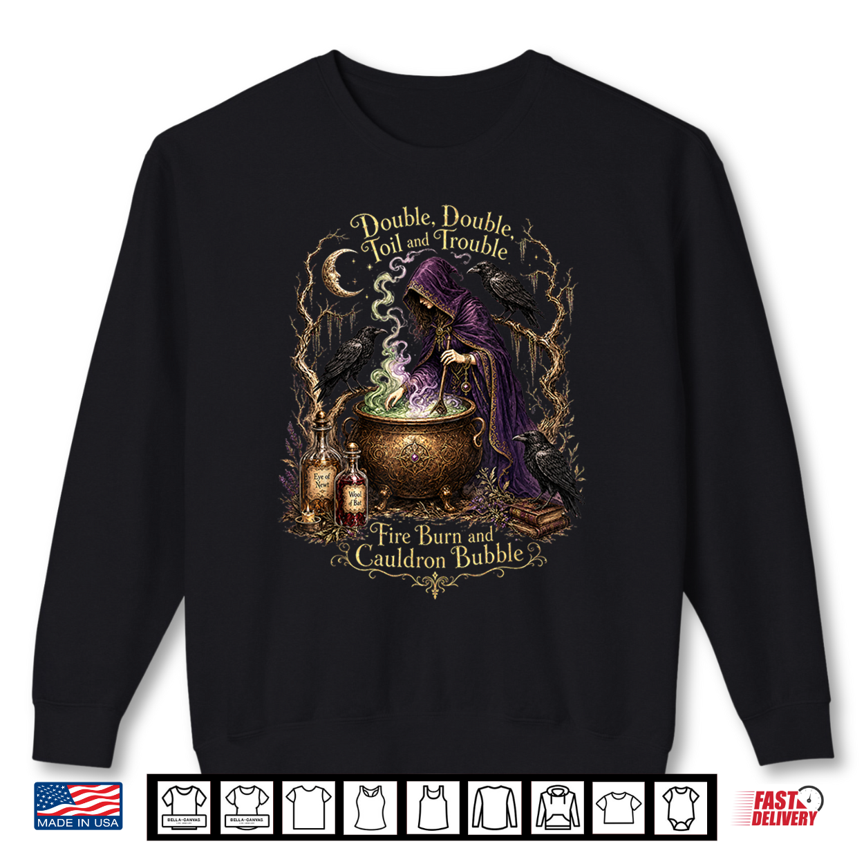 Double Double Toil And Trouble Fire Burn Cauldron Bubble Shirt Double Double Toil And Trouble Fire Burn Cauldron Bubble Shirt