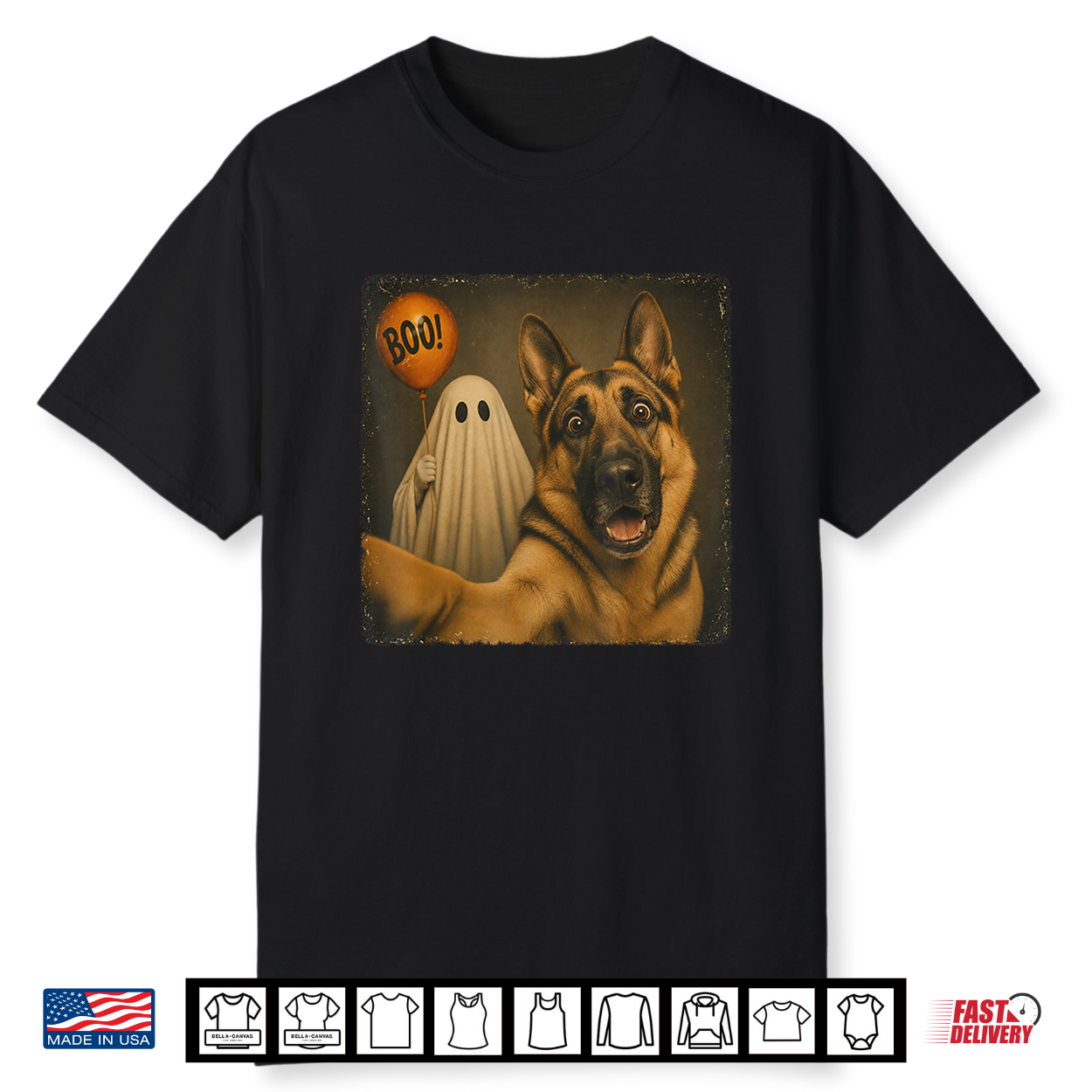 Funny German Shepherd Ghost Selfie Boo Dog German Shepherd Shirt Funny German Shepherd Ghost Selfie Boo Dog German Shepherd Shirt