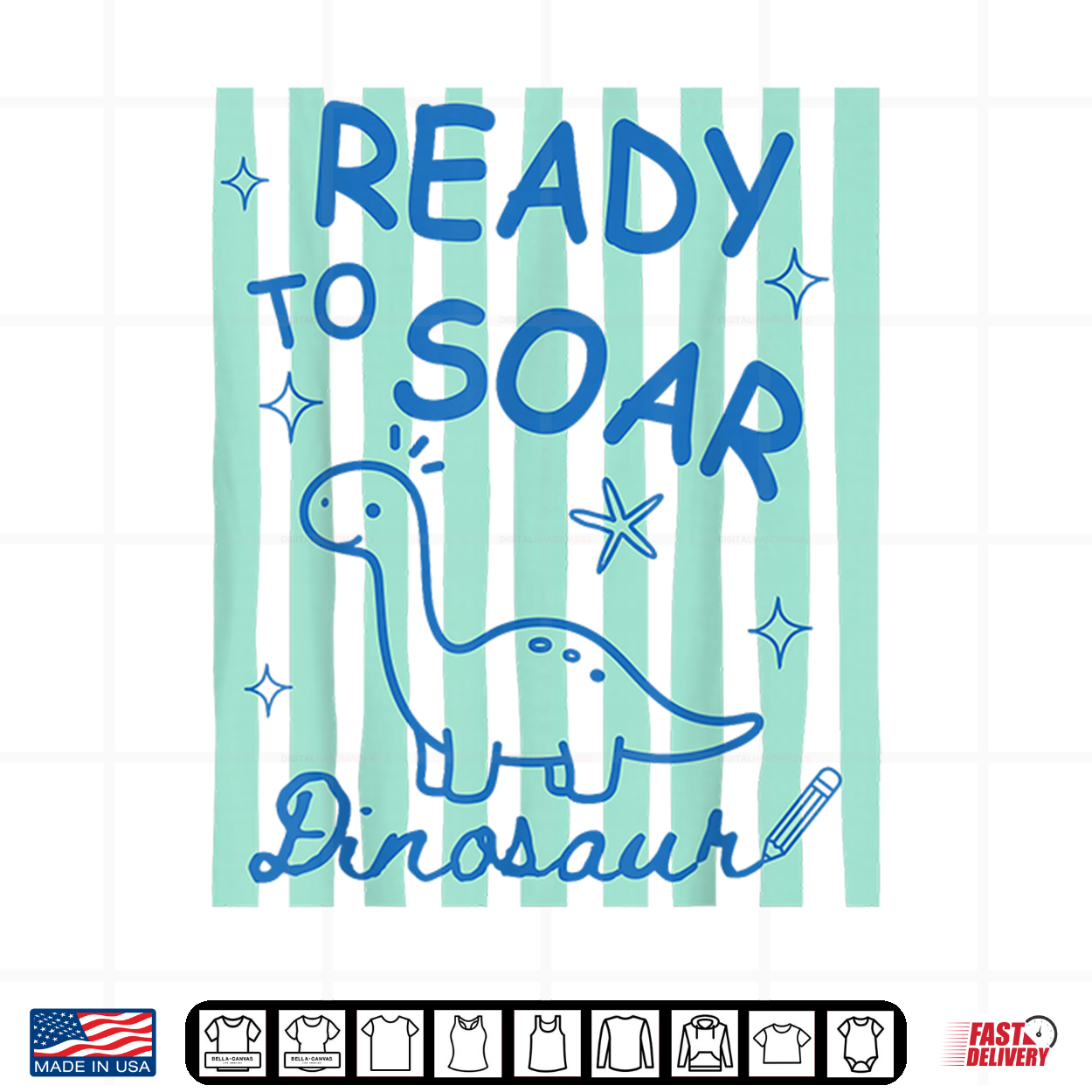 Funny Teacher Animal Back To School Ready To Soar Dinosaur Shirt