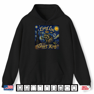 Jimothy Raccoon Starry Night Van Gogh Art The Short King Shirt 1 Hoodie Jimothy Raccoon Starry Night Van Gogh Art The Short King Shirt