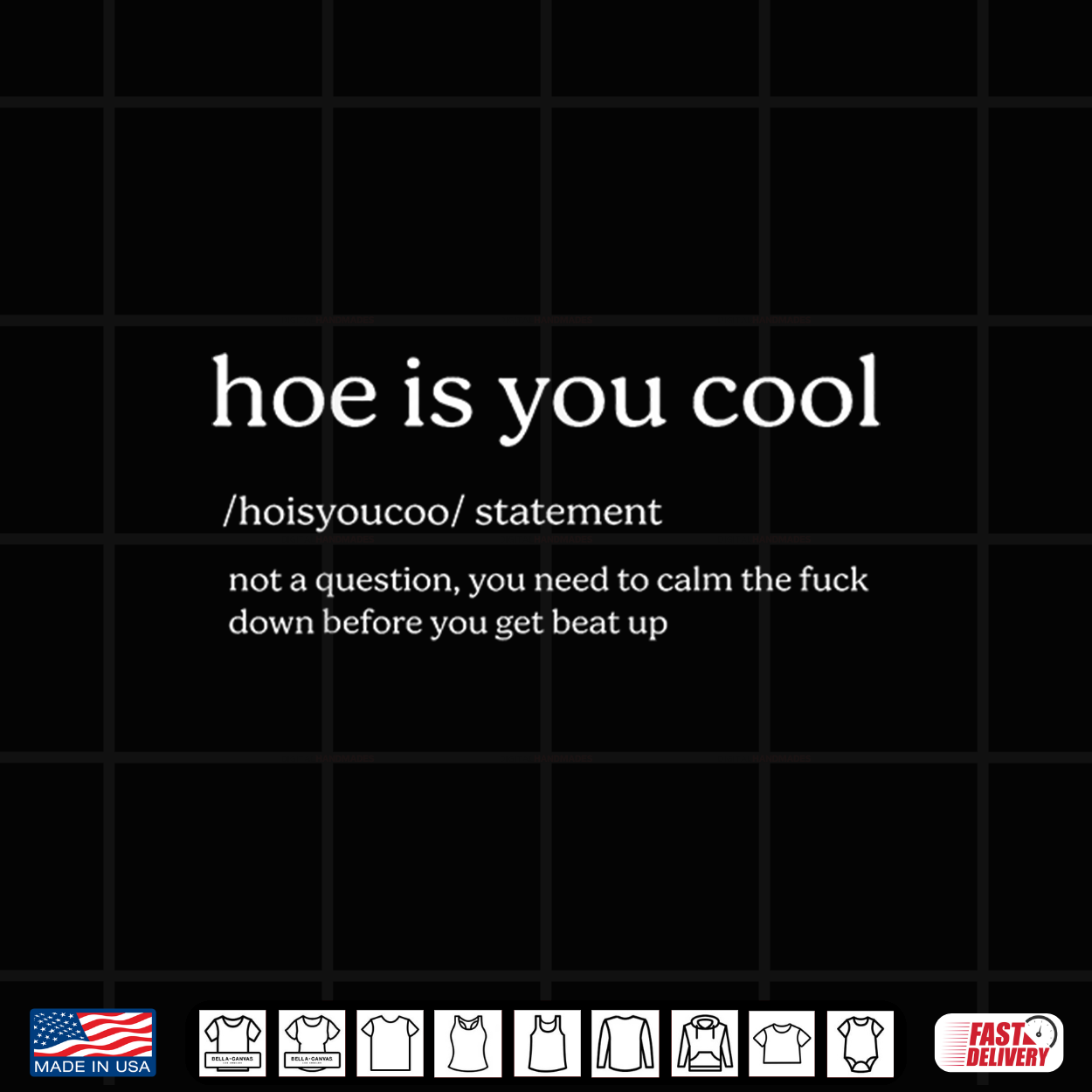 Hoe Is You Cool Statement Not Question You Need To Calm Shirt Hoe Is You Cool Statement Not Question You Need To Calm Shirt