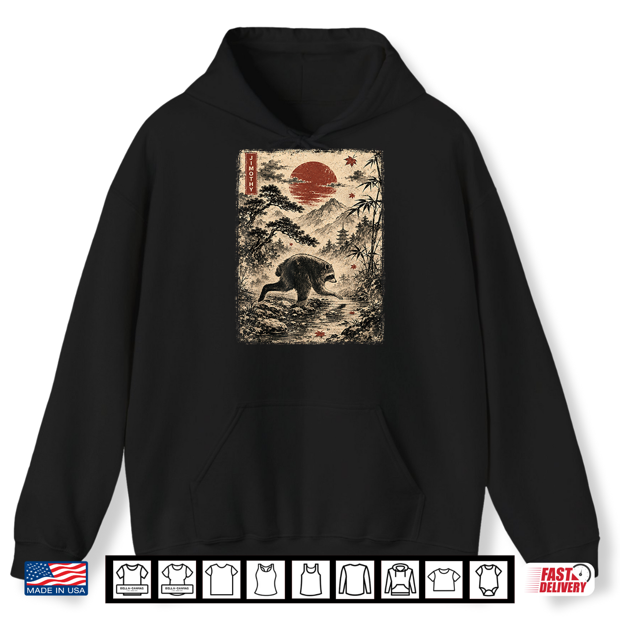 Kawaii Jimothy Seattle Raccoon Cute Japanese Ukiyo E Graphic Shirt Kawaii Jimothy Seattle Raccoon Cute Japanese Ukiyo E Graphic Shirt