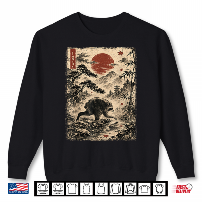 Kawaii Jimothy Seattle Raccoon Cute Japanese Ukiyo E Graphic Shirt 2 Sweatshirt Kawaii Jimothy Seattle Raccoon Cute Japanese Ukiyo e Graphic Shirt