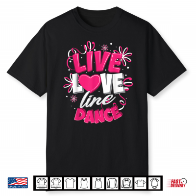 Line Dance Art For Men Women Country Western Line Dance Shirt