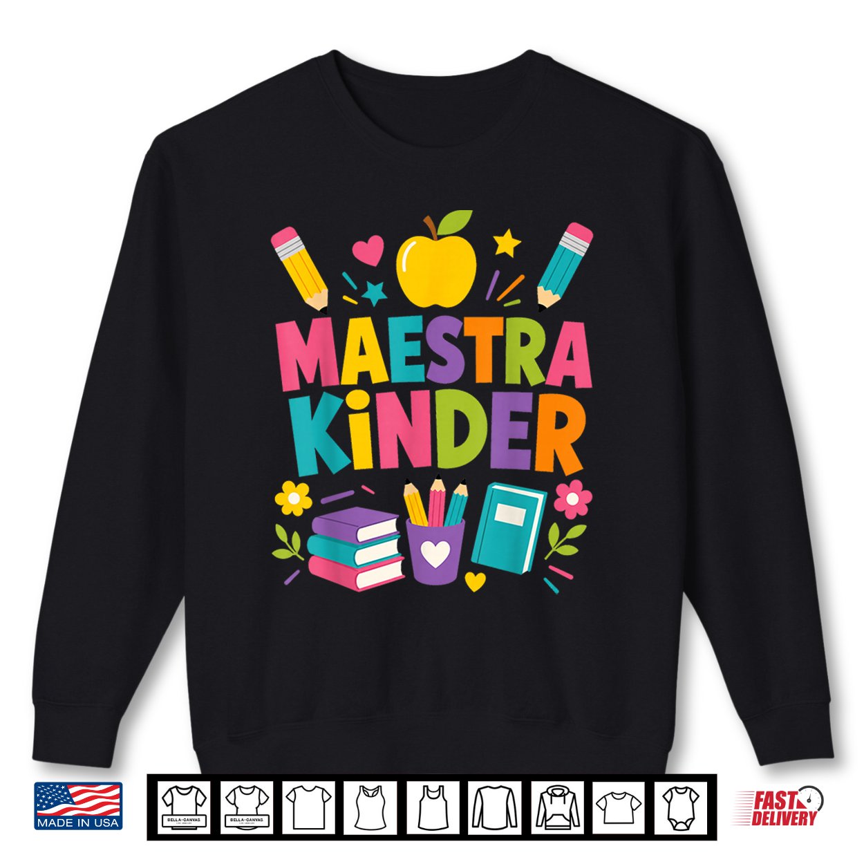 Maestra Kinder Back To School Spanish Shirt Maestra Kinder Back To School Spanish Shirt