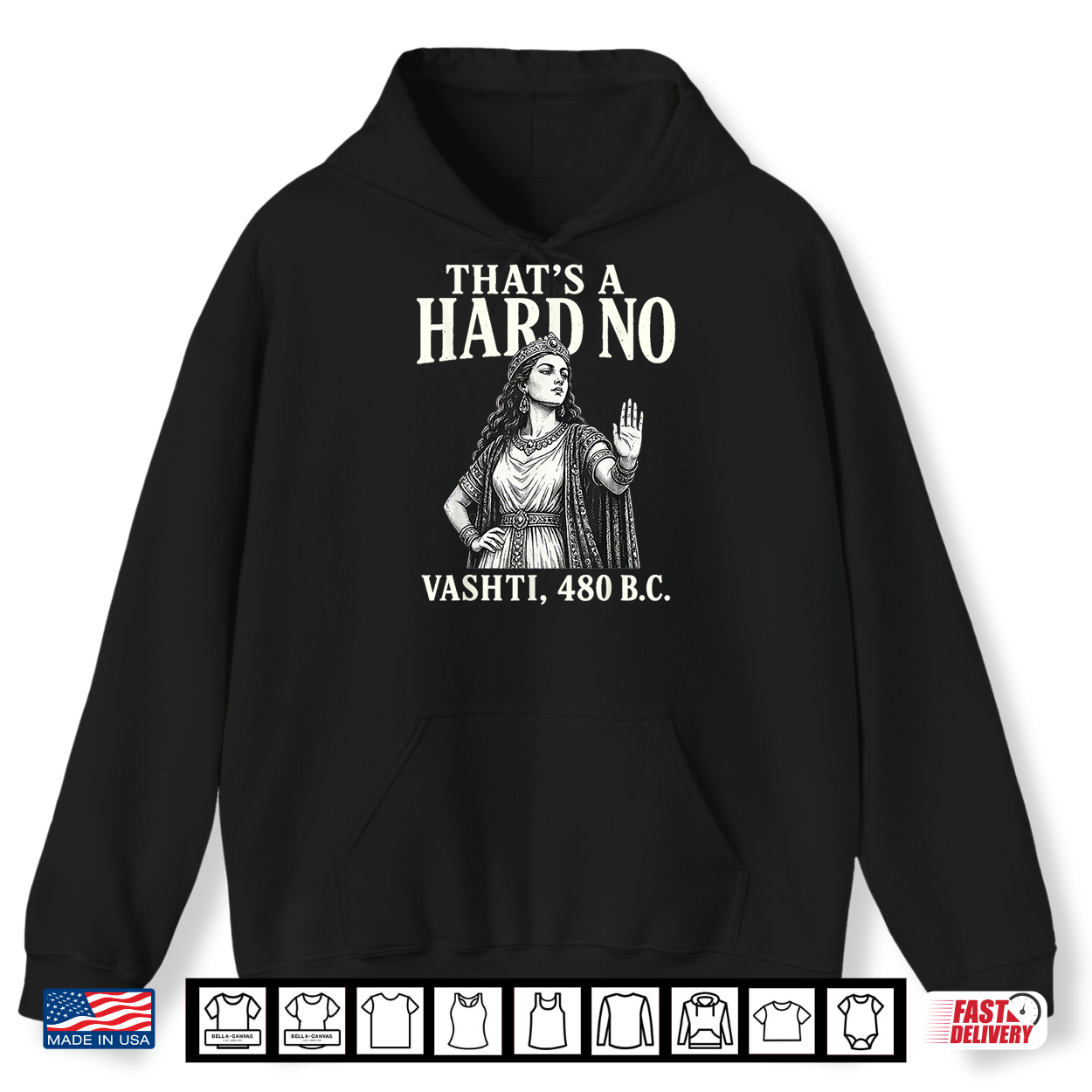 Thats A Hard No Vashti 480 Bc Biblical Christian Humor Shirt Thats A Hard No Vashti 480 Bc Biblical Christian Humor Shirt