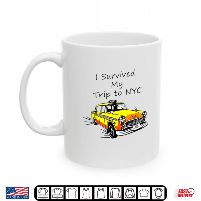 Vintage Funny I Survived My Trip To Nyc Shirt 3 Mug Vintage Funny I Survived My Trip to NYC Shirt