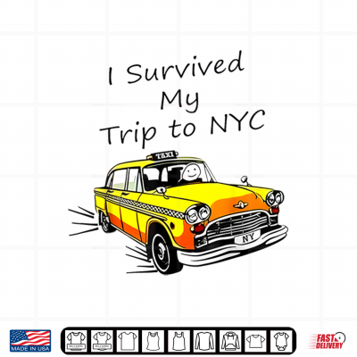 Vintage Funny I Survived My Trip To Nyc Shirt 4 Design Vintage Funny I Survived My Trip to NYC Shirt