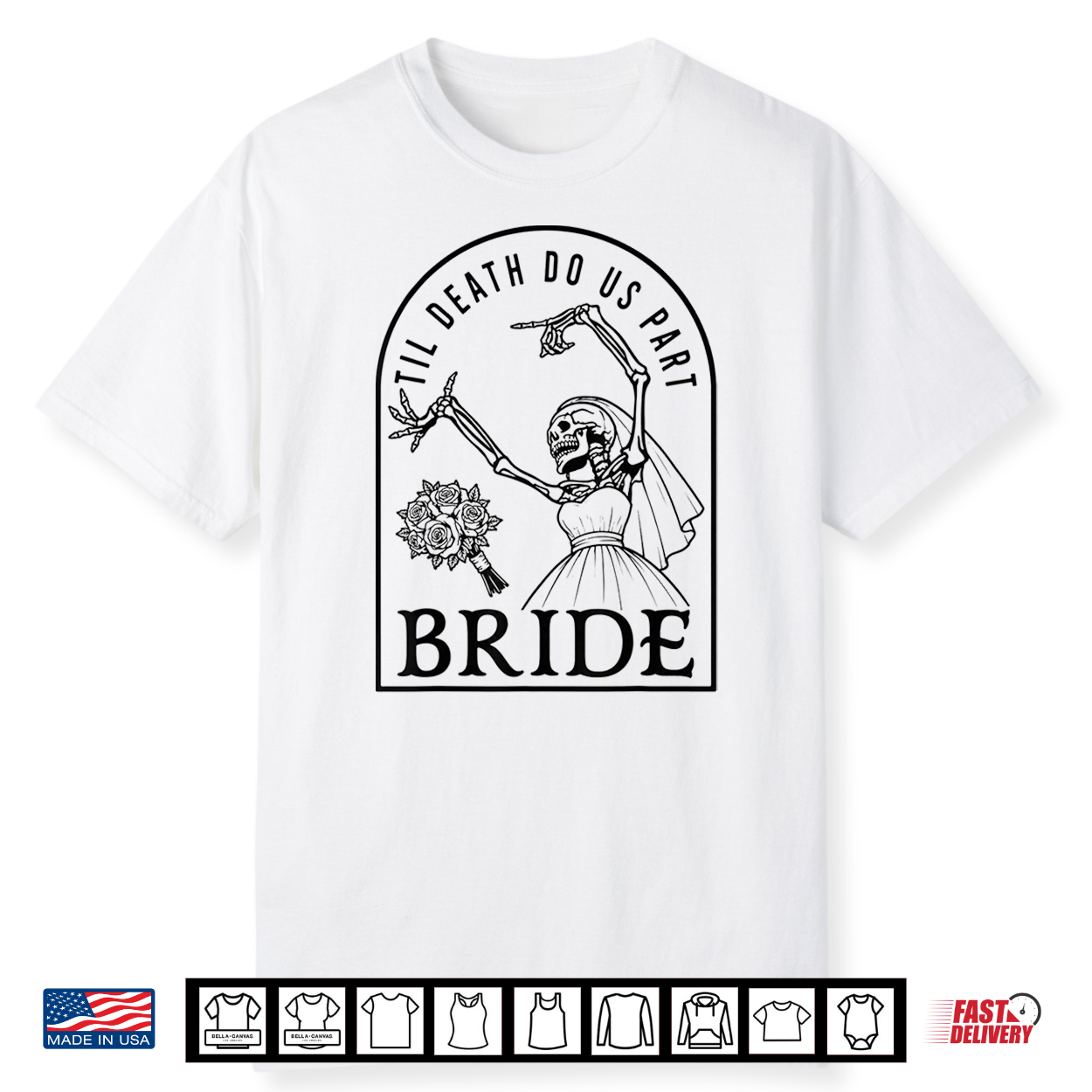 Bride Groom Til Death Do Us Part Skeleton Halloween Matching Shirt Bride Groom Til Death Do Us Part Skeleton Halloween Matching Shirt