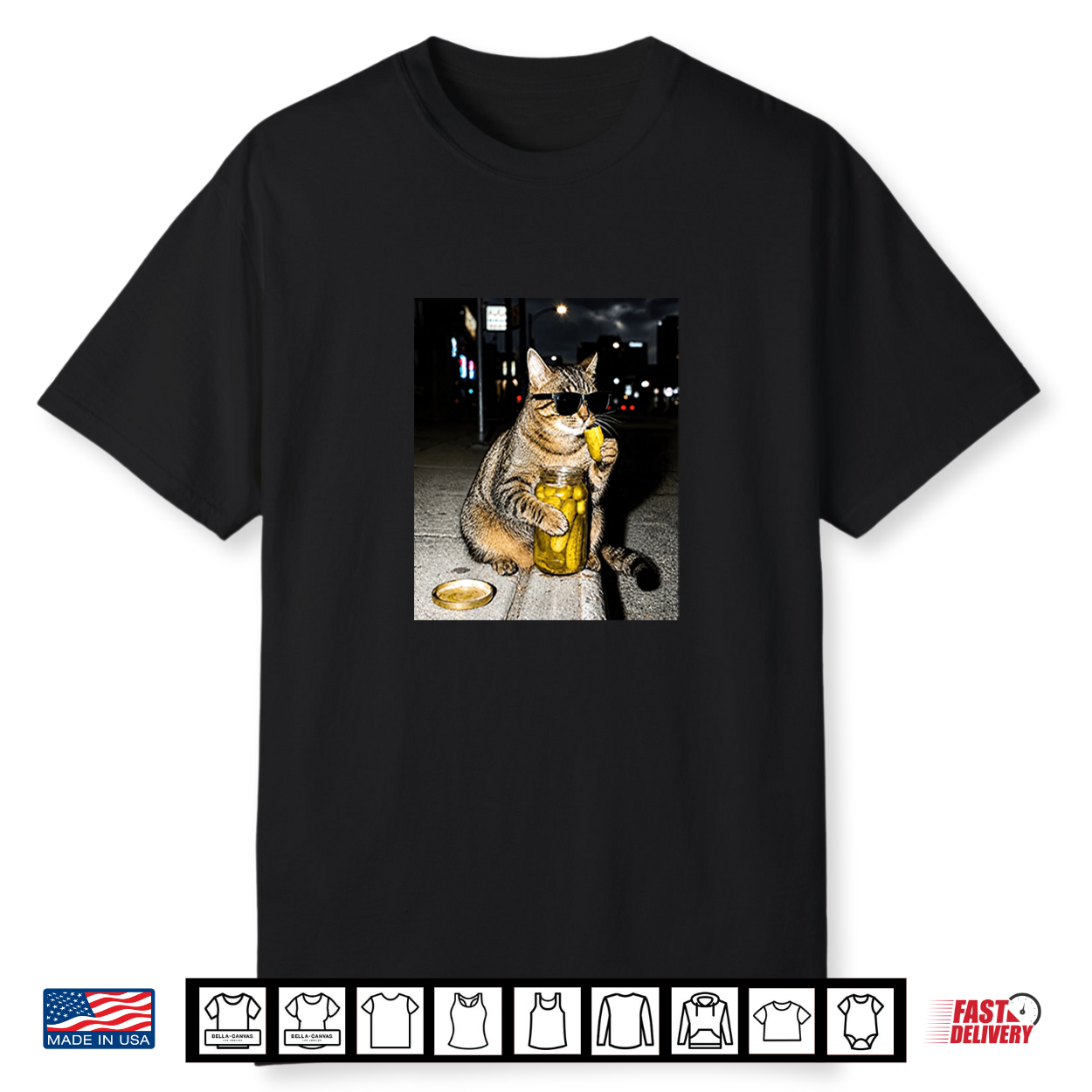 Cat Eating Pickles Animal Meme Kitten Sunglasses Shirt Cat Eating Pickles Animal Meme Kitten Sunglasses Shirt