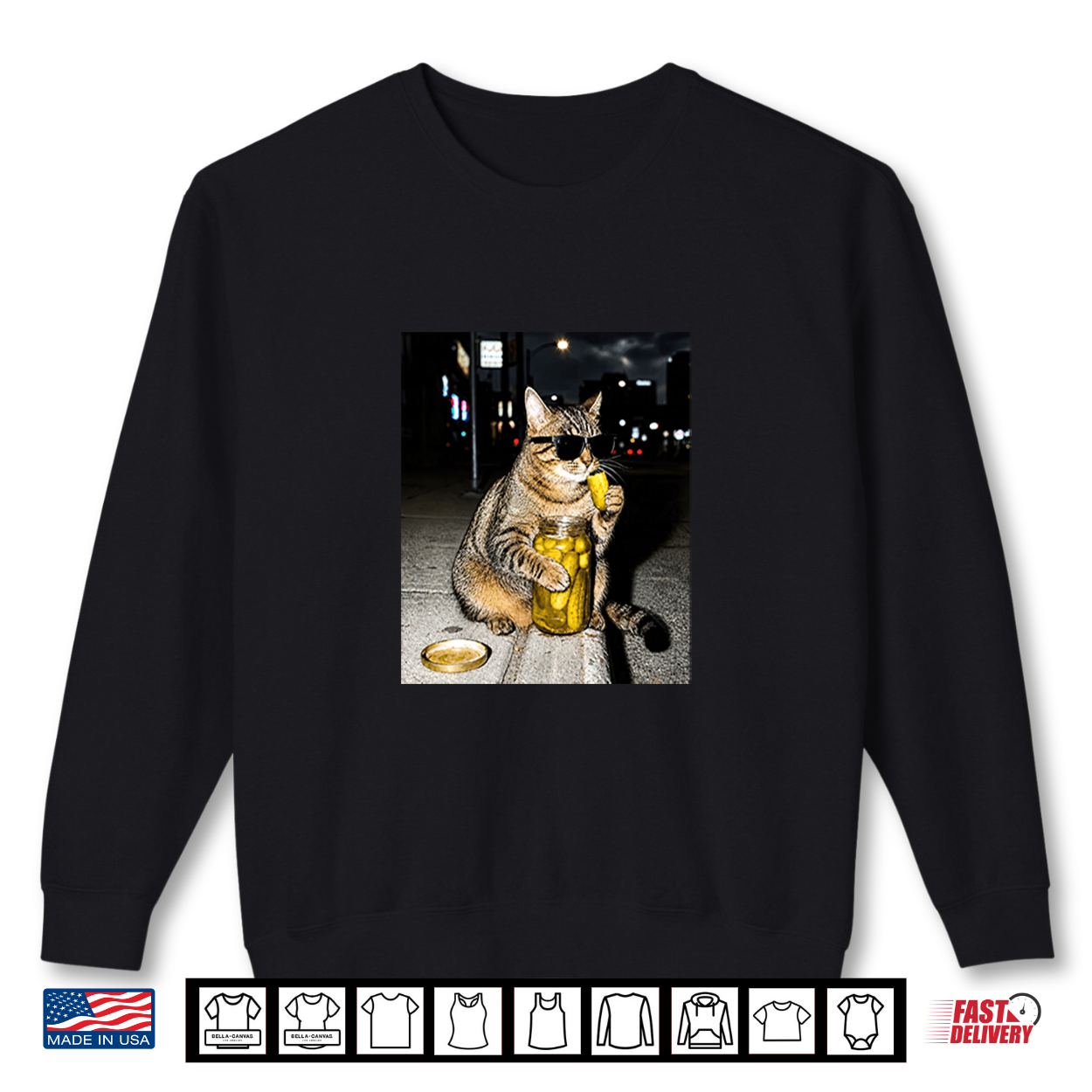 Cat Eating Pickles Animal Meme Kitten Sunglasses Shirt Cat Eating Pickles Animal Meme Kitten Sunglasses Shirt