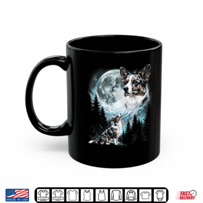 Corgi Howling To The Moon Retro 90'S Dog Shirt 3 Mug Corgi Howling to the Moon Retro 90s Dog Shirt