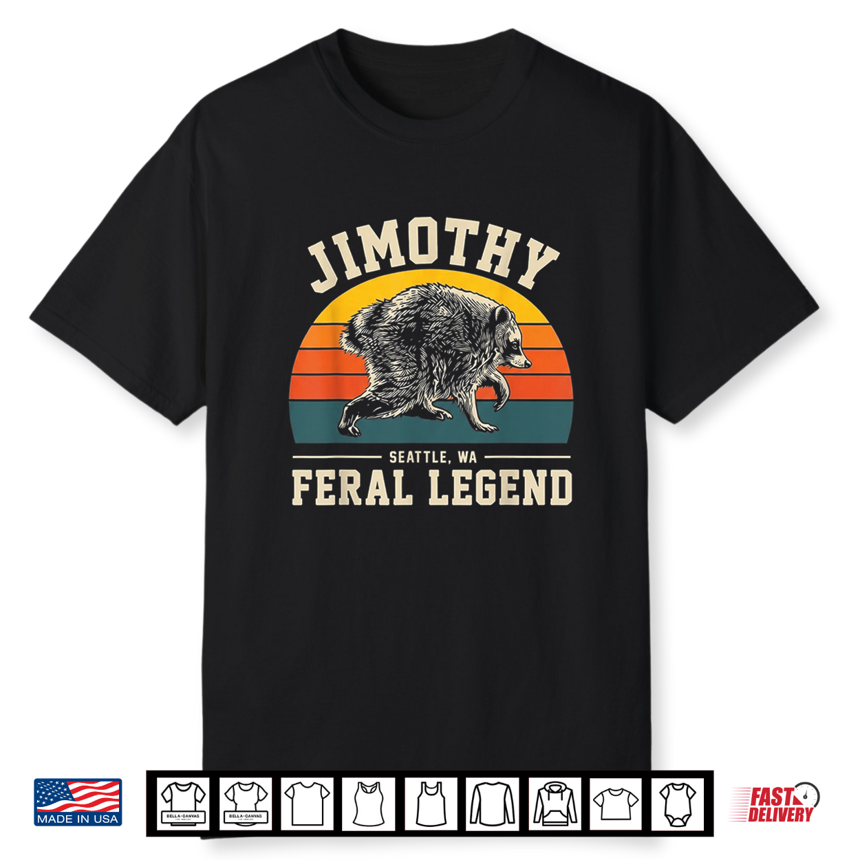 Feral Legend Raccoon Graphic Timothy Seattle Wa Design Shirt Feral Legend Raccoon Graphic Timothy Seattle Wa Design Shirt